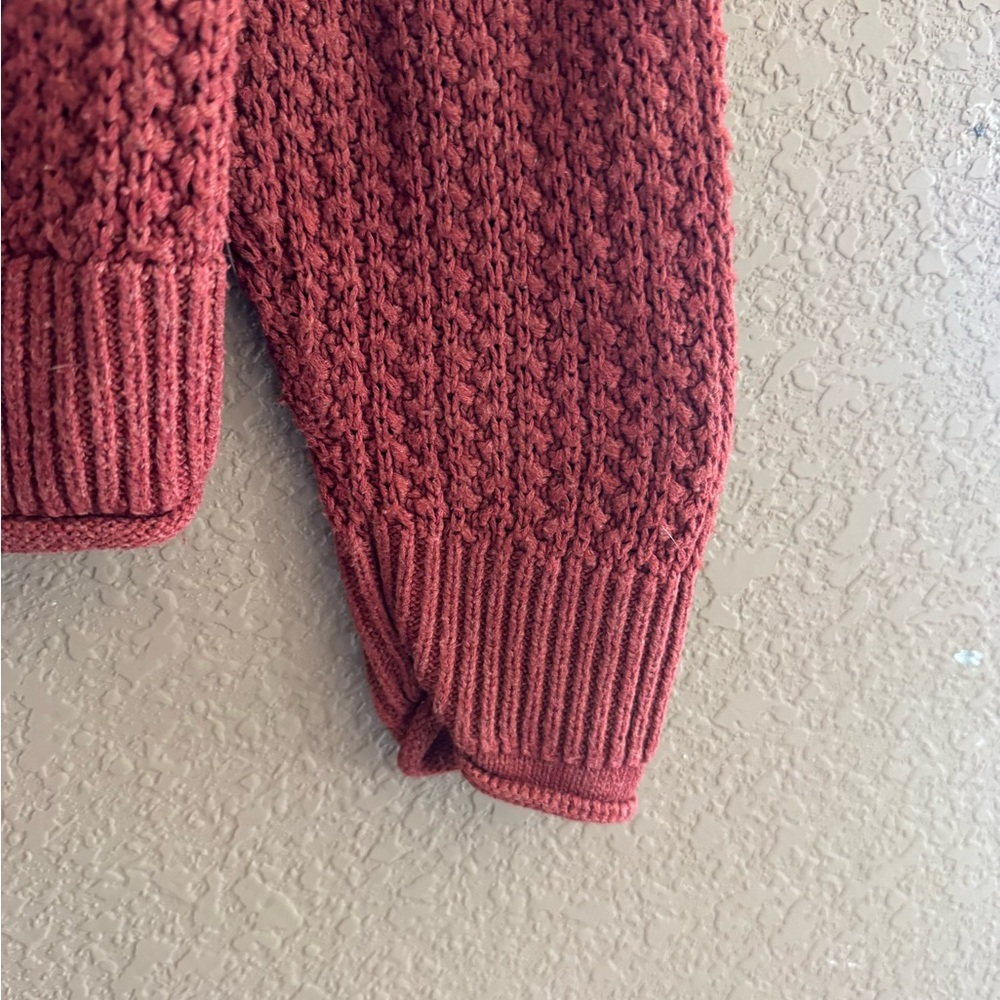 Universal Thread Cozy Knit Pullover Maroon Crewne… - image 8